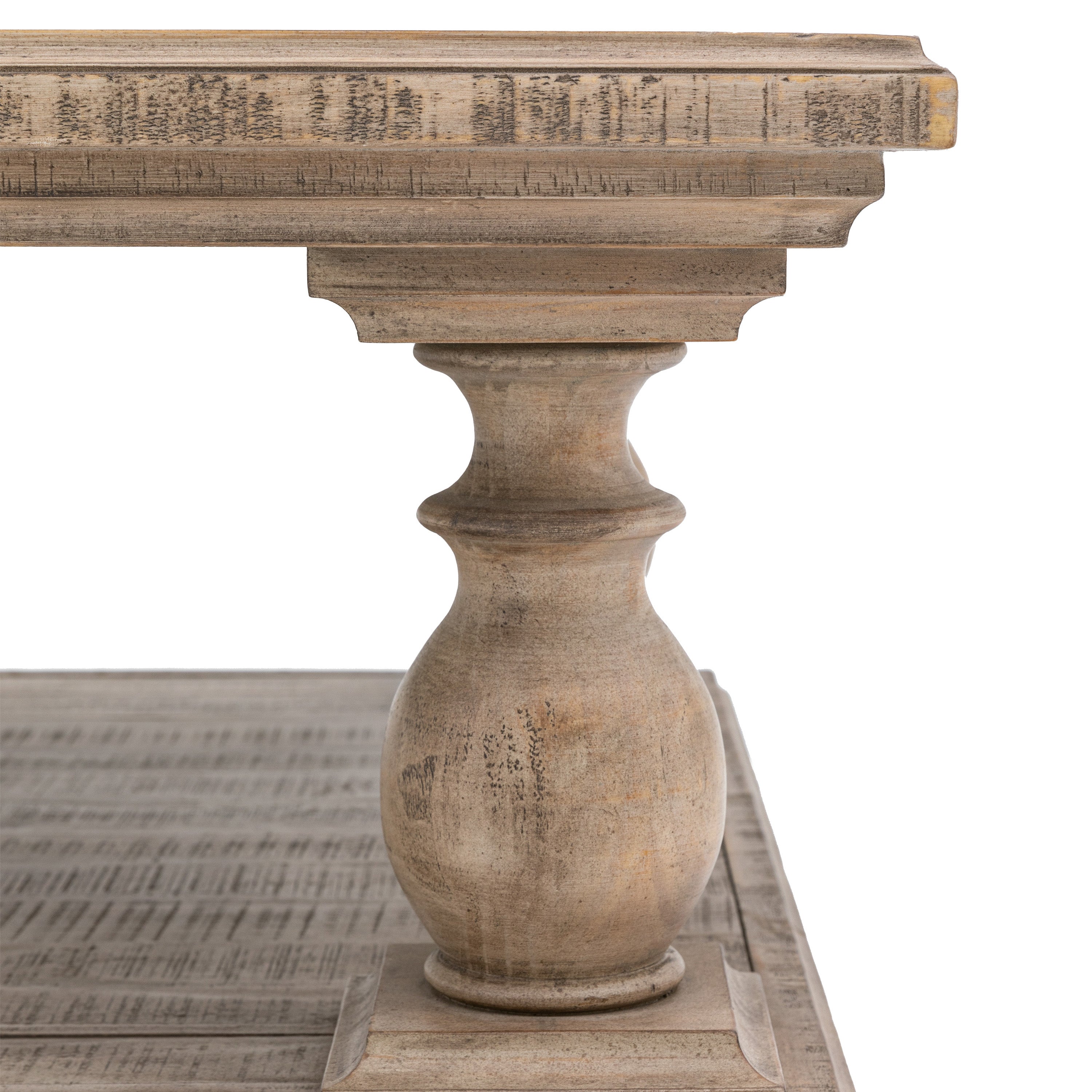 Bowen Natural Pine Wood Square Coffee Table